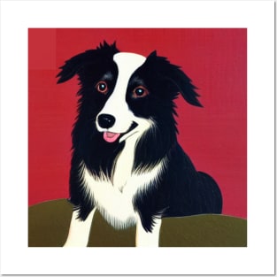 Cuteness Overload of A Black Border Collie Dog Puppy Posters and Art